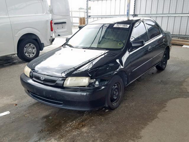 JM1BC141XW0200241 - 1998 MAZDA PROTEGE DX BLACK photo 2