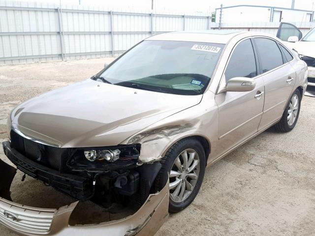 KMHFC46F27A172745 - 2007 HYUNDAI AZERA SE TAN photo 2