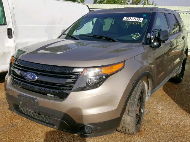 1FM5K8AR8DGC62952 - 2013 FORD EXPLORER P BEIGE photo 2