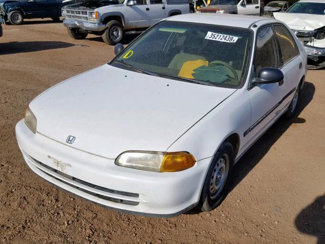 JHMEG8545PS036114 - 1993 HONDA CIVIC DX WHITE photo 2