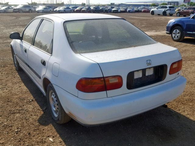 JHMEG8545PS036114 - 1993 HONDA CIVIC DX WHITE photo 3