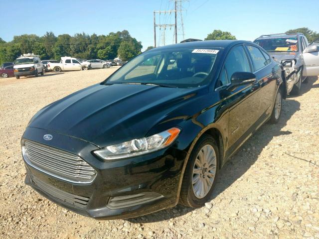 3FA6P0LU6GR360068 - 2016 FORD FUSION SE BLACK photo 2