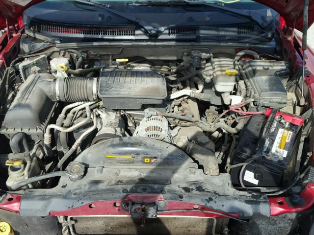 1D7HW42N46S517029 - 2006 DODGE DAKOTA SLT BURGUNDY photo 7