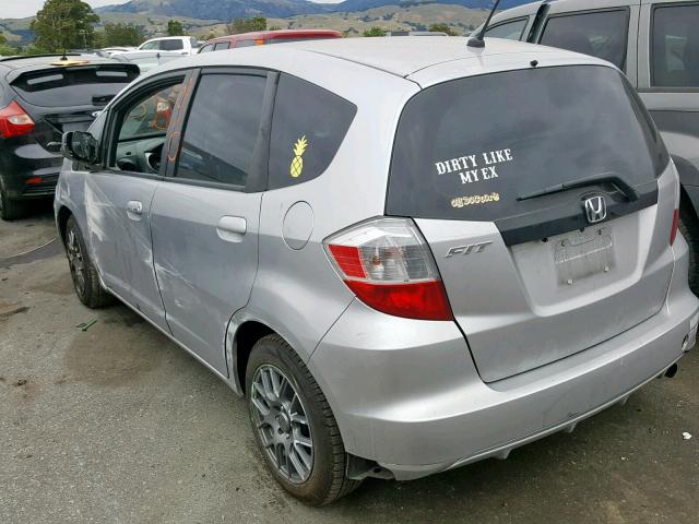 JHMGE8H36DC059134 - 2013 HONDA FIT SILVER photo 3