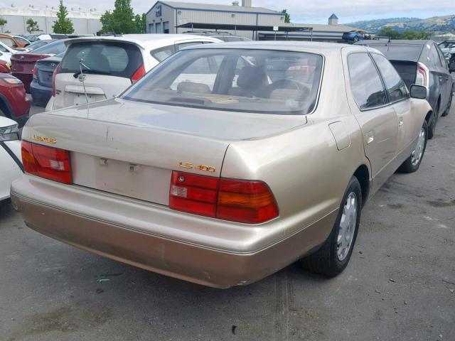 JT8BH28F8V0079056 - 1997 LEXUS LS 400 TAN photo 4