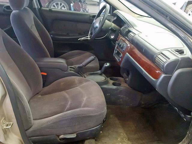 1C3EL46R02N210506 - 2002 CHRYSLER SEBRING LX TAN photo 5