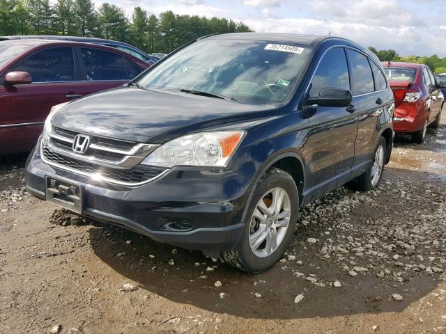 5J6RE4H78BL119718 - 2011 HONDA CR-V EXL BLACK photo 2