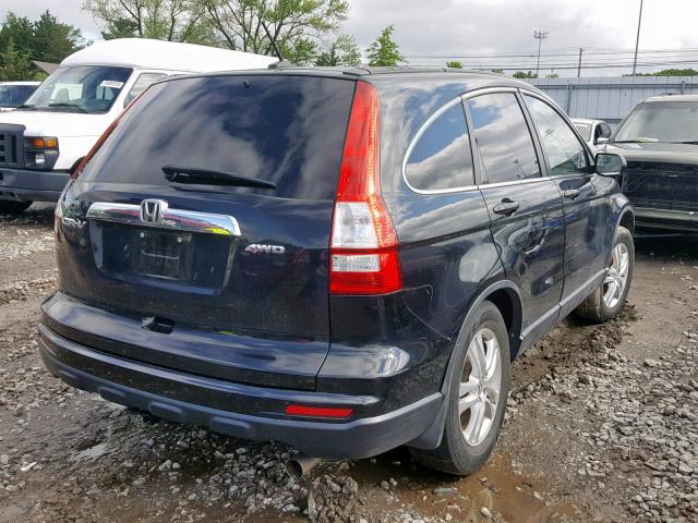 5J6RE4H78BL119718 - 2011 HONDA CR-V EXL BLACK photo 4