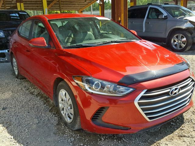 5NPD74LF4HH075660 - 2017 HYUNDAI ELANTRA SE RED photo 1