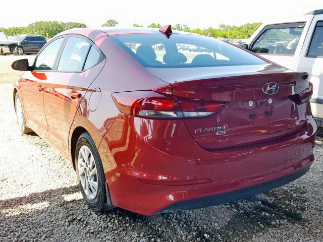 5NPD74LF4HH075660 - 2017 HYUNDAI ELANTRA SE RED photo 3