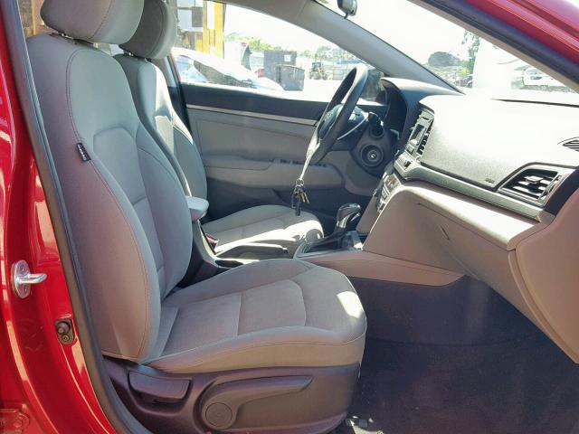 5NPD74LF4HH075660 - 2017 HYUNDAI ELANTRA SE RED photo 5