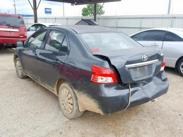 JTDBT923971047396 - 2007 TOYOTA YARIS GRAY photo 3