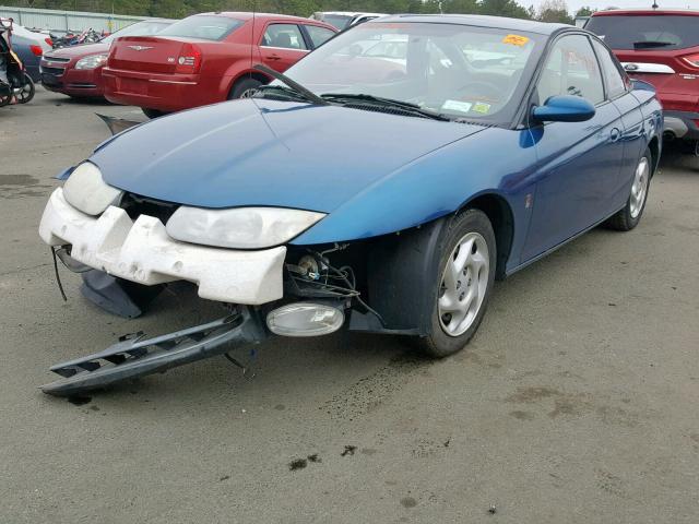 1G8ZY12722Z231037 - 2002 SATURN SC2 BLUE photo 2