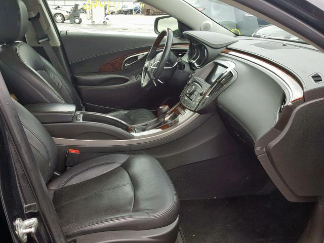 1G4GJ5G30CF261585 - 2012 BUICK LACROSSE T BLACK photo 5