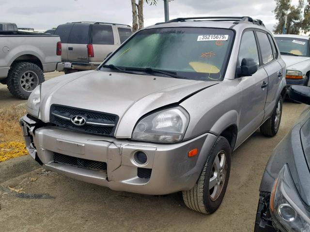 KM8JM12B15U211779 - 2005 HYUNDAI TUCSON GL SILVER photo 2