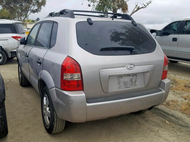 KM8JM12B15U211779 - 2005 HYUNDAI TUCSON GL SILVER photo 3