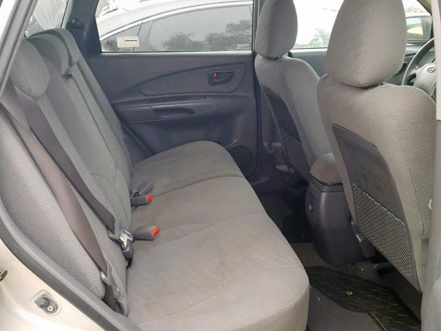 KM8JM12B15U211779 - 2005 HYUNDAI TUCSON GL SILVER photo 6