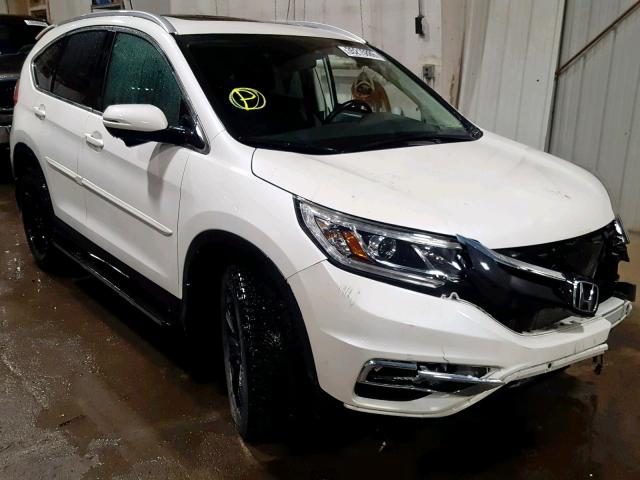 5J6RM4H9XFL046734 - 2015 HONDA CR-V TOURI WHITE photo 1