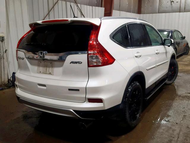 5J6RM4H9XFL046734 - 2015 HONDA CR-V TOURI WHITE photo 4