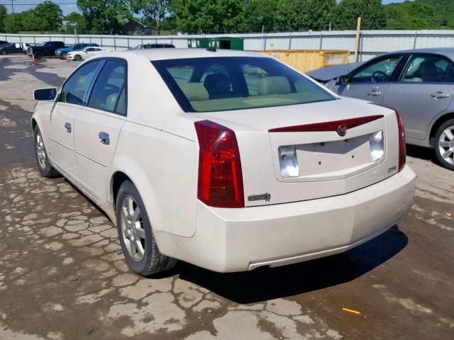 1G6DP577X70141930 - 2007 CADILLAC CTS HI FEA WHITE photo 3