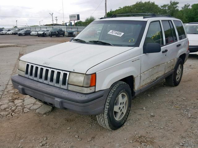 1J4GZ58S9PC653372 - 1993 JEEP GRAND CHER WHITE photo 2