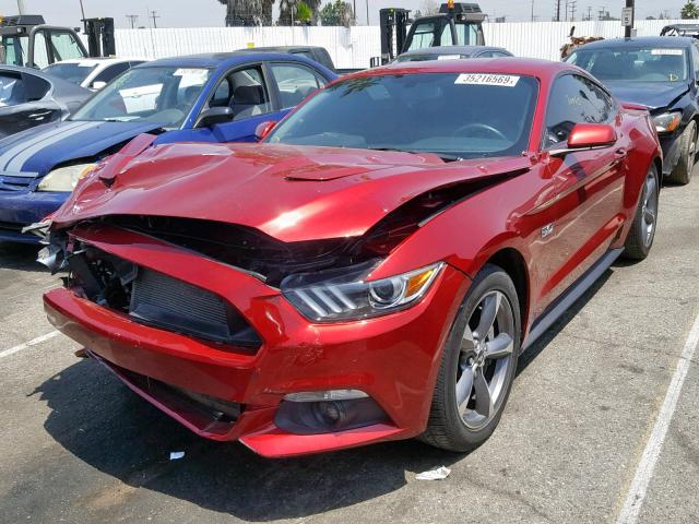 1FA6P8CF5H5322979 - 2017 FORD MUSTANG GT RED photo 2