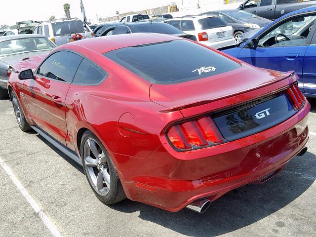 1FA6P8CF5H5322979 - 2017 FORD MUSTANG GT RED photo 3