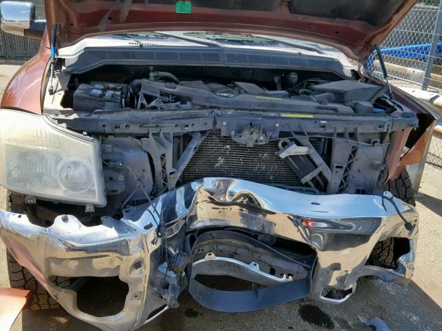 5N1AA08A84N724439 - 2004 NISSAN ARMADA SE BROWN photo 7