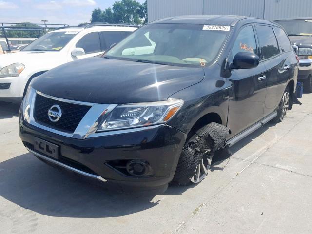 5N1AR2MN5EC677641 - 2014 NISSAN PATHFINDER BLACK photo 2