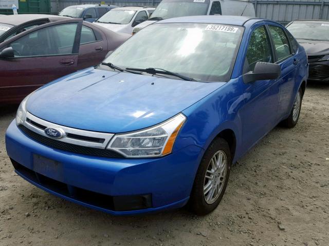 1FAHP3FN5BW190936 - 2011 FORD FOCUS SE BLUE photo 2