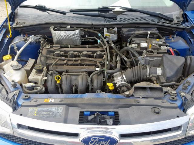 1FAHP3FN5BW190936 - 2011 FORD FOCUS SE BLUE photo 7