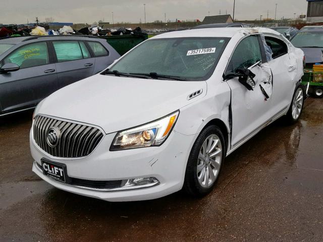 1G4GB5G39EF251346 - 2014 BUICK LACROSSE WHITE photo 2