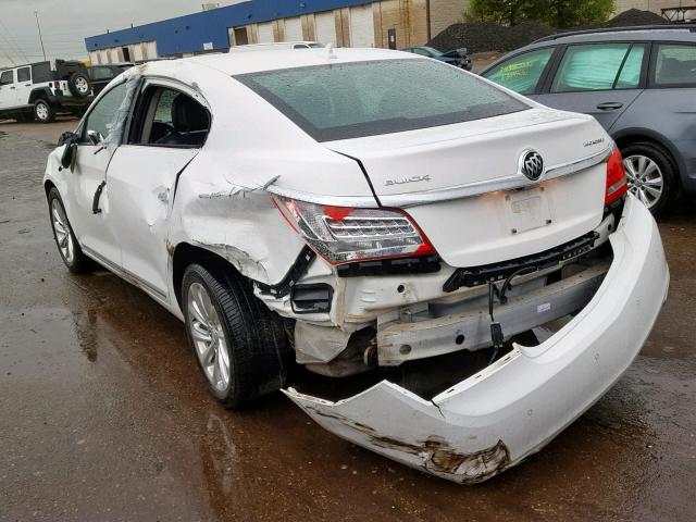 1G4GB5G39EF251346 - 2014 BUICK LACROSSE WHITE photo 3