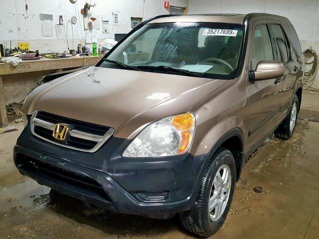 SHSRD78873U141922 - 2003 HONDA CR-V EX TAN photo 2