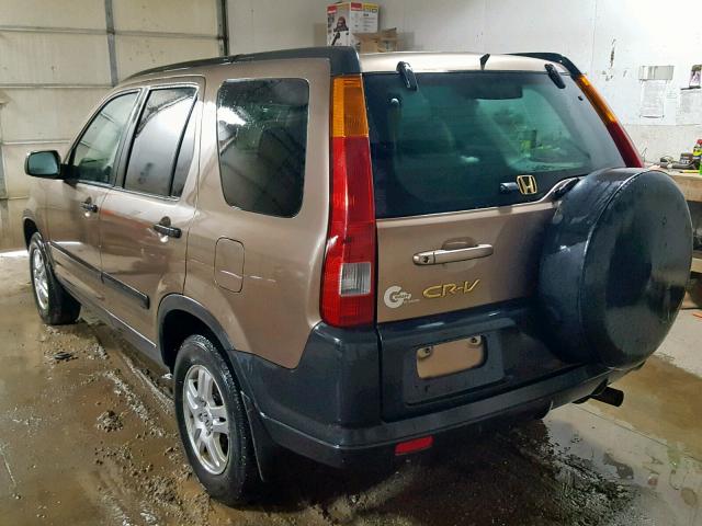 SHSRD78873U141922 - 2003 HONDA CR-V EX TAN photo 3