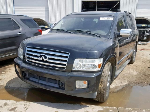 5N3AA08C94N808679 - 2004 INFINITI QX56 BLACK photo 2