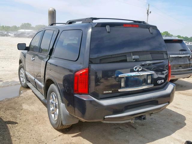 5N3AA08C94N808679 - 2004 INFINITI QX56 BLACK photo 3