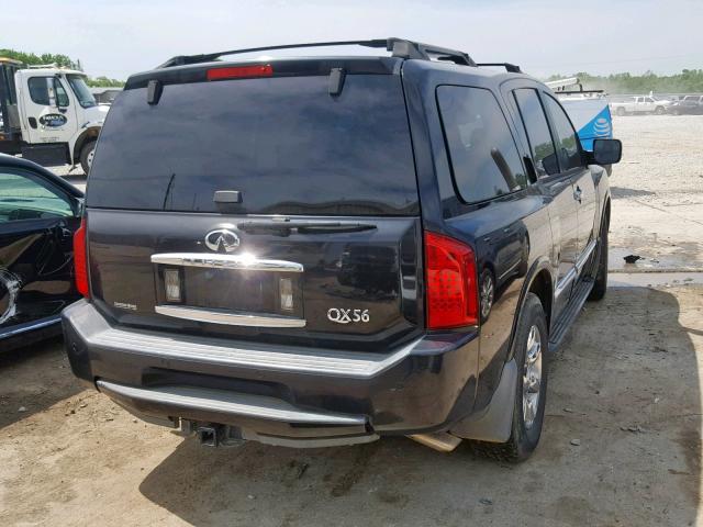 5N3AA08C94N808679 - 2004 INFINITI QX56 BLACK photo 4