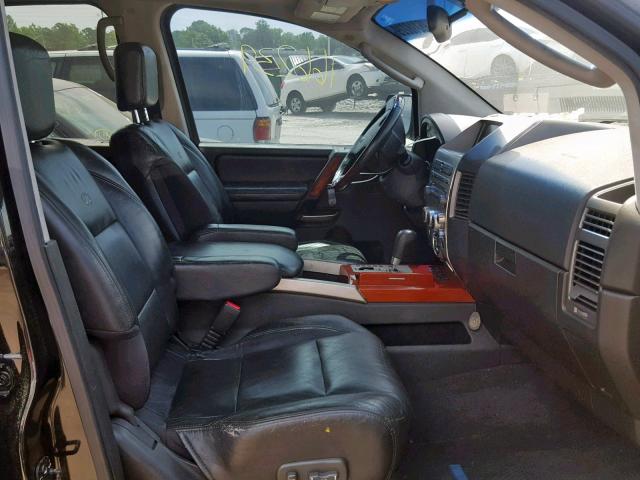 5N3AA08C94N808679 - 2004 INFINITI QX56 BLACK photo 5