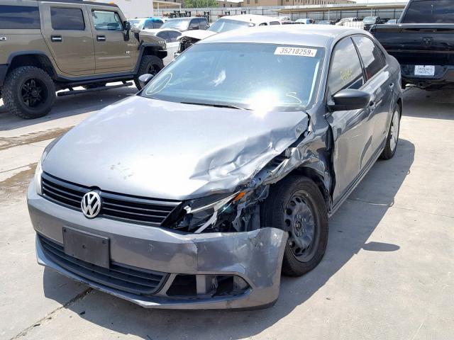 3VWLL7AJ7EM294308 - 2014 VOLKSWAGEN JETTA TDI GRAY photo 2