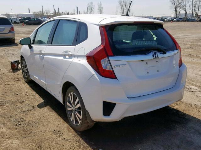 3HGGK5H88GM100145 - 2016 HONDA FIT EX WHITE photo 3