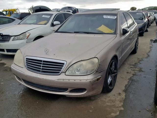 WDBNG75J14A402877 - 2004 MERCEDES-BENZ S 500 GOLD photo 2