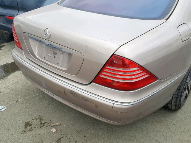 WDBNG75J14A402877 - 2004 MERCEDES-BENZ S 500 GOLD photo 9