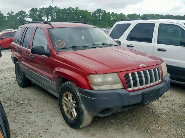 1J4GX48S84C364365 - 2004 JEEP GRAND CHER RED photo 1