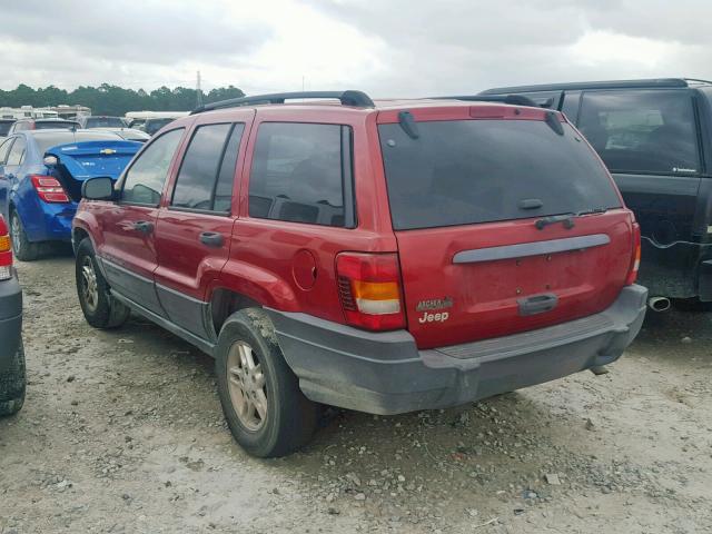 1J4GX48S84C364365 - 2004 JEEP GRAND CHER RED photo 3