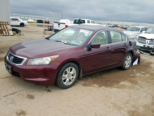 JHMCP26488C034632 - 2008 HONDA ACCORD LXP BURGUNDY photo 2