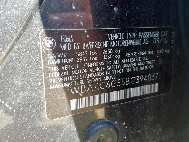 WBAKC6C55BC394037 - 2011 BMW ALPINA B7 Grau Foto 10