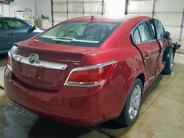 1G4GD5EG5AF182813 - 2010 BUICK LACROSSE C BURGUNDY photo 4