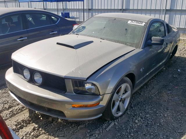 1ZVHT82H495110204 - 2009 FORD MUSTANG GT SILVER photo 2