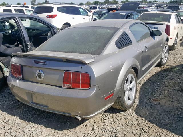 1ZVHT82H495110204 - 2009 FORD MUSTANG GT SILVER photo 4